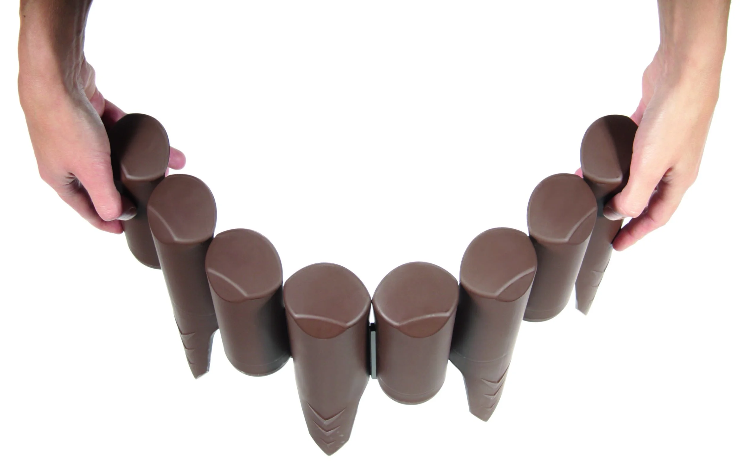 Beeteinfassung BORDER, braun - 10 Stück, 2,5 m - 0