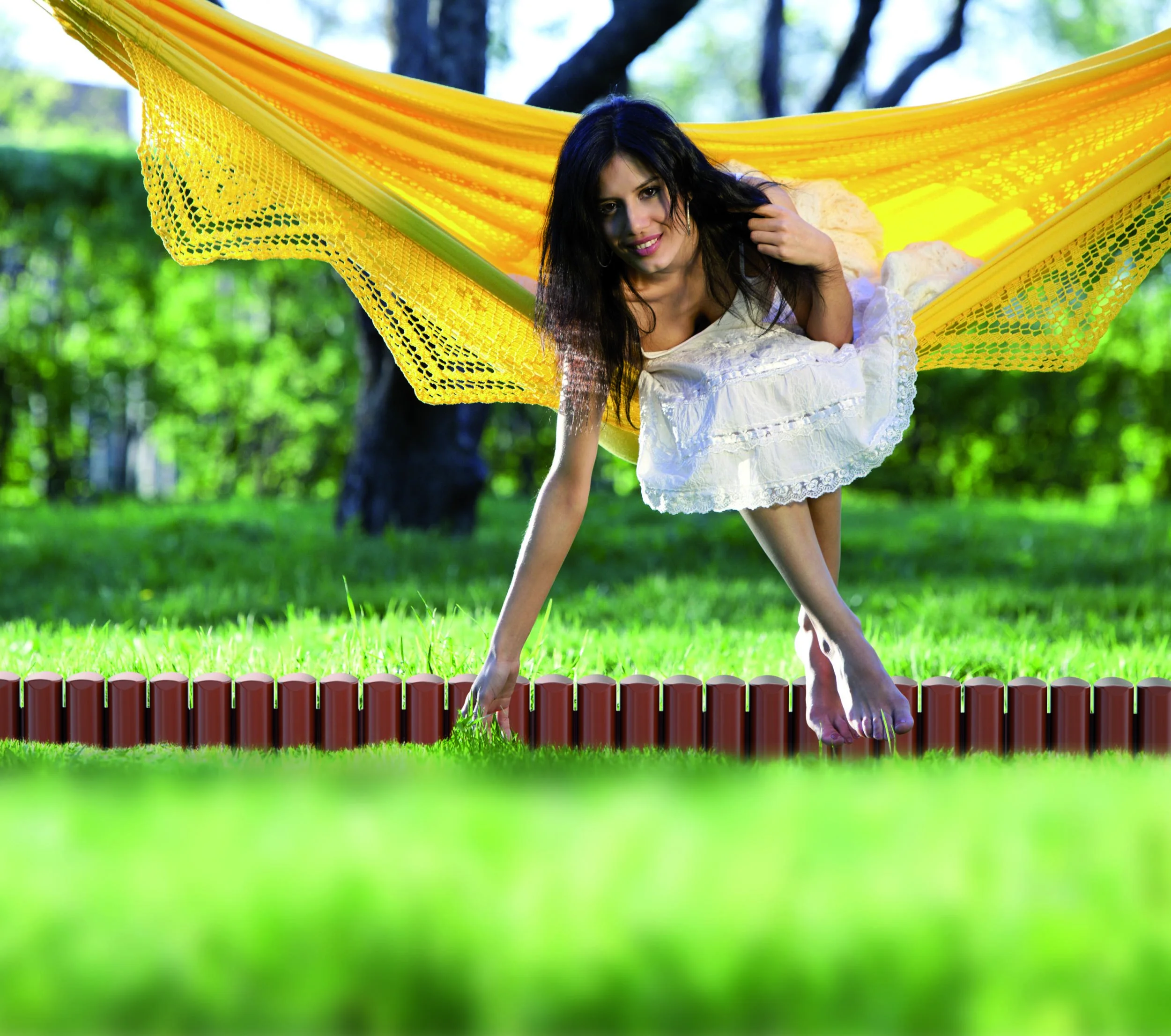 Beeteinfassung BORDER, braun - 10 Stück, 2,5 m - 1