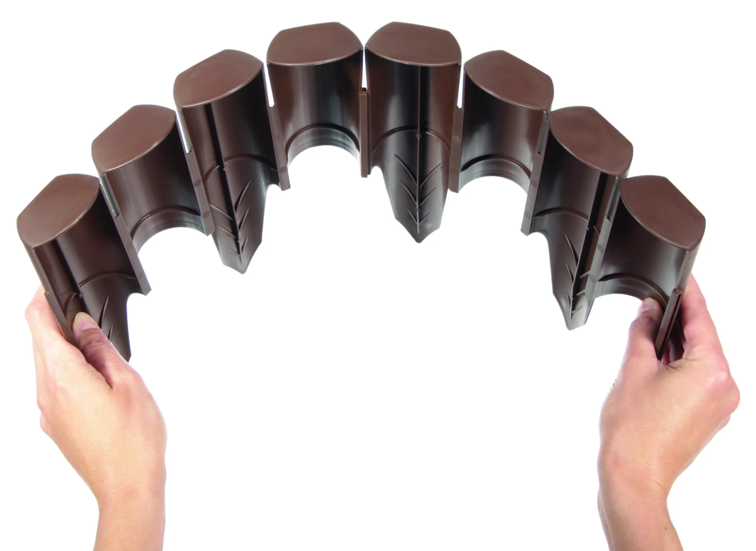 Beeteinfassung BORDER, braun - 10 Stück, 2,5 m - 2