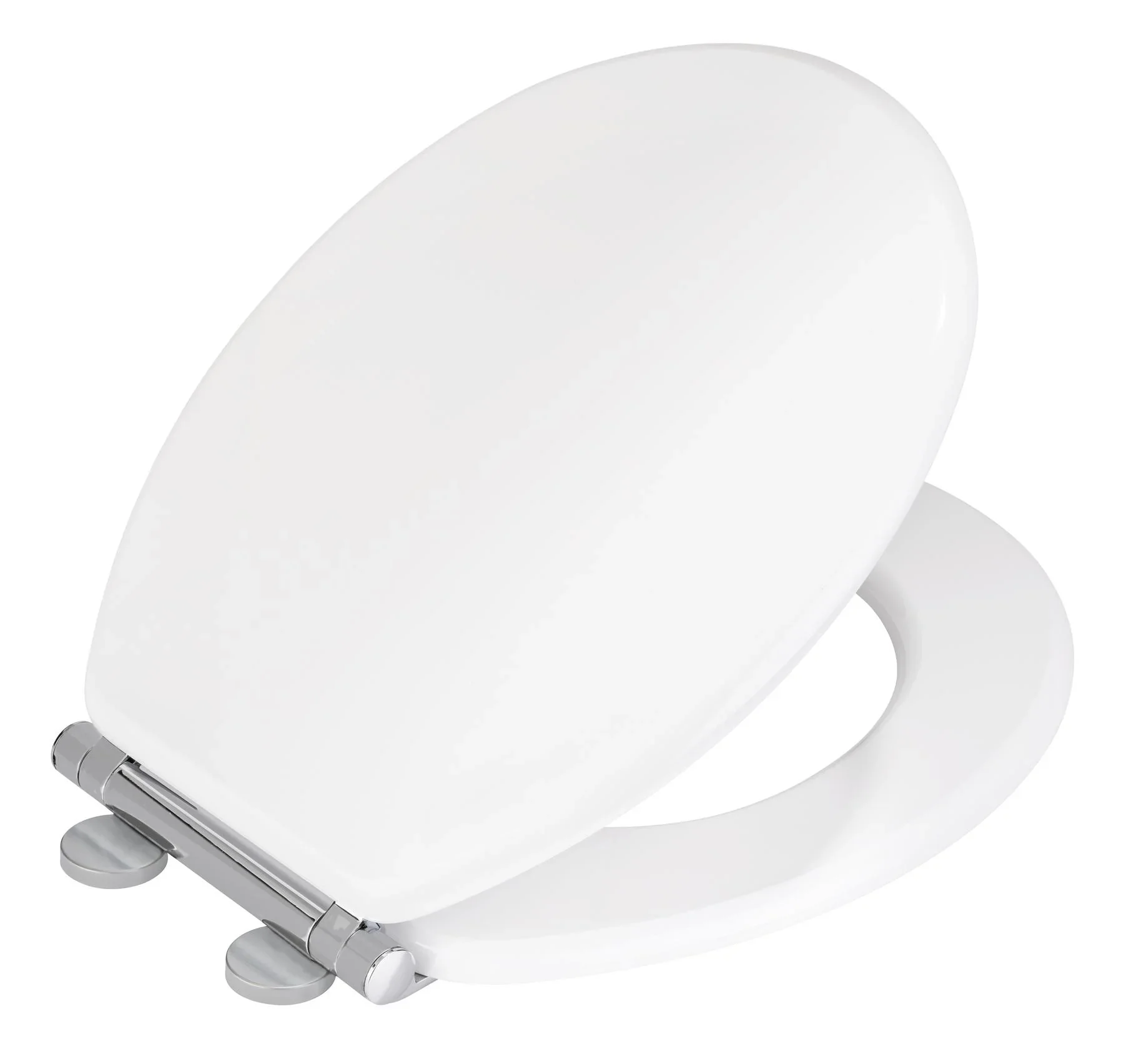 WC-Sitz Morra Weiß glänzend, Universalform, aus massivem MDF - 2