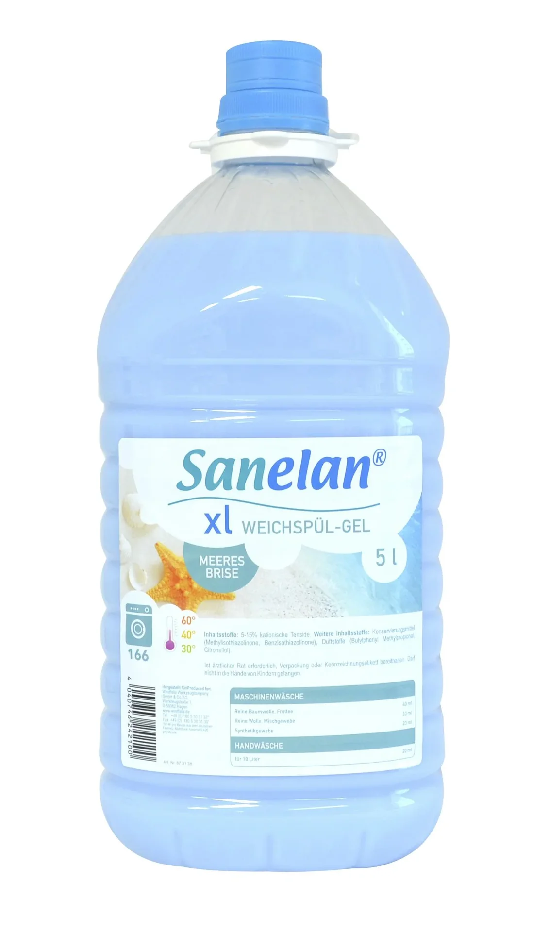 Weichspülgel Meeresbrise, 5 l inklusive Dosierbecher und Auslaufhahn - 8