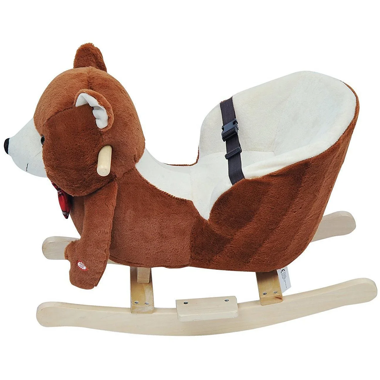 Schaukelbär Schaukelwippe: Bär mit Musik und Kuschelfell - 1