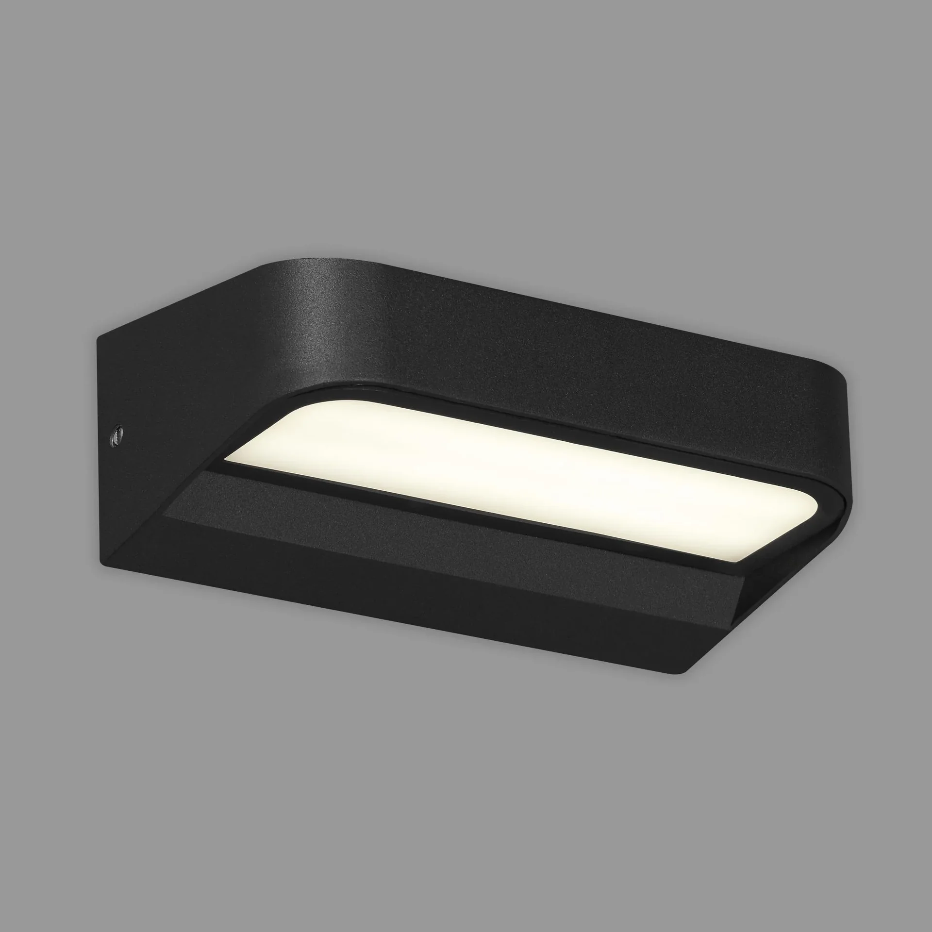 AHLEN LED Außenwandleuchte, Metall-Kunststoff / schwarz, IP44, 8 Watt, 900 lm, 4.000 K - 2