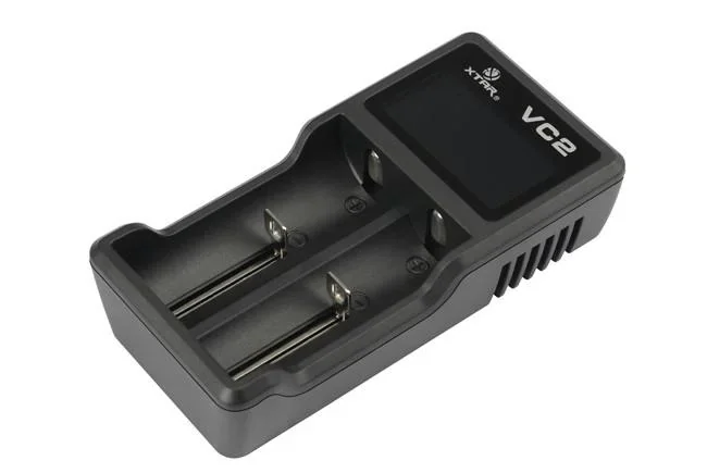 Ladegerät für Lithium-Ionen Akkus mit LC Display und Micro USB-Eingang - 0