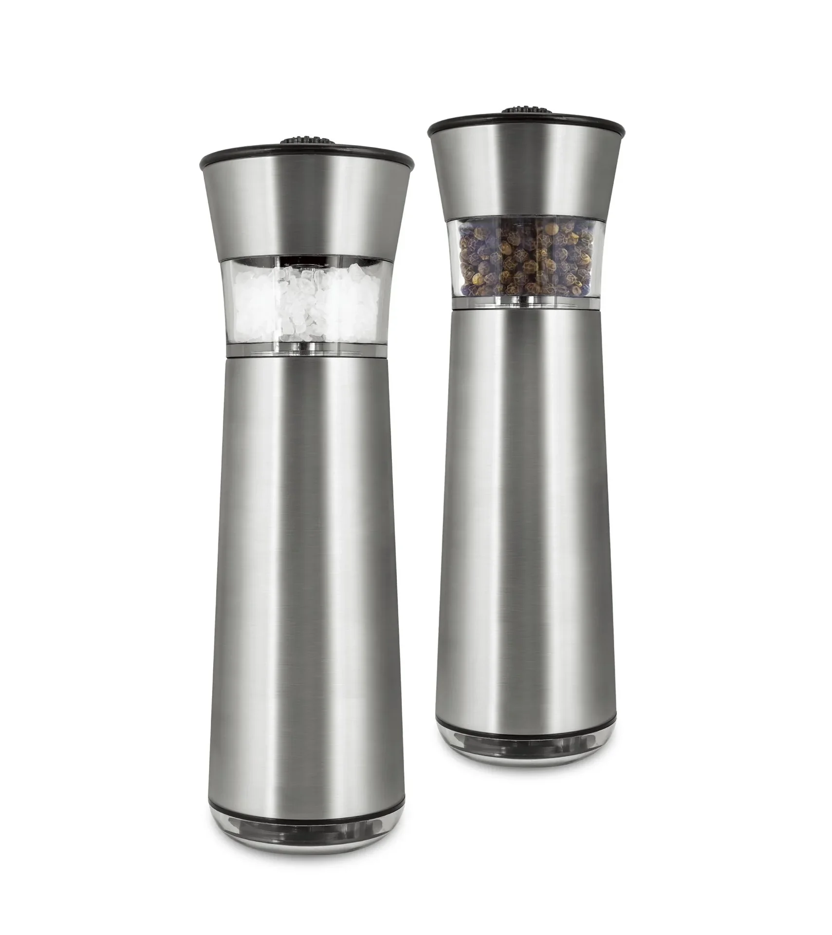 Akku Gewürzmühle mit Kippsensor, 3-teilig - 0