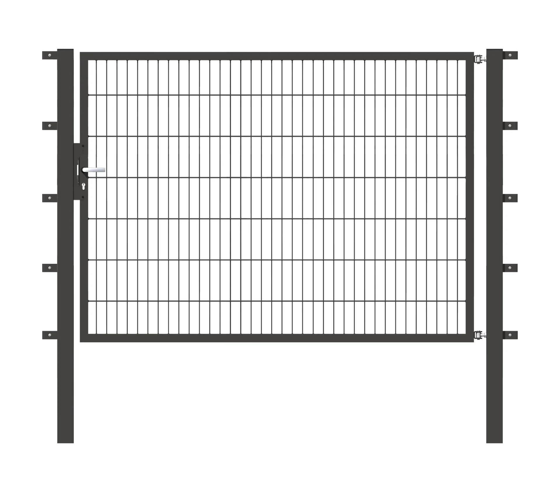 Einzeltor Flexo mit Zubehör, anthrazit/ Breite 200 cm, Höhe 140 cm - 1