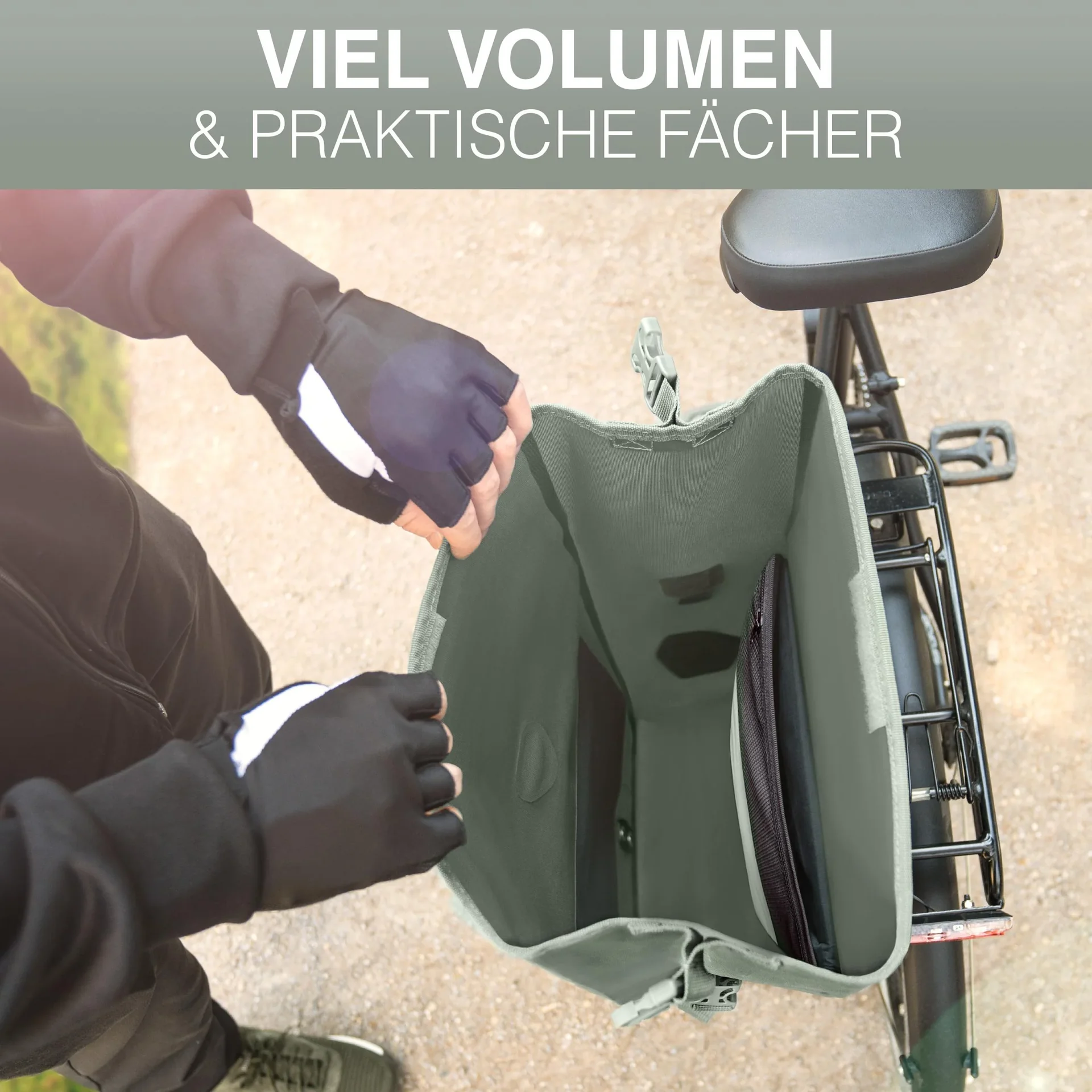 ValkOcean Gepäckträgertasche, Grün - 3