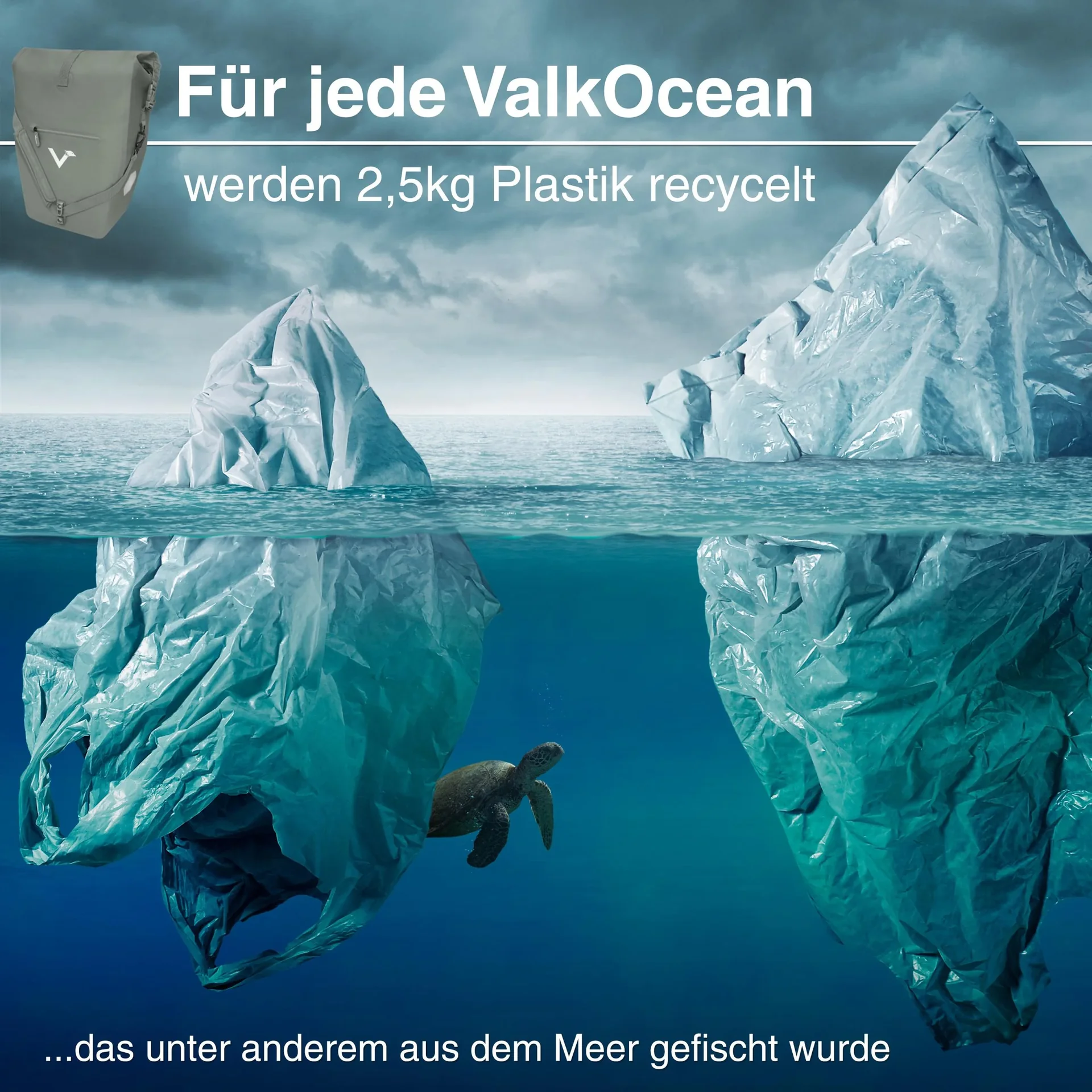 ValkOcean Gepäckträgertasche, Grün - 5