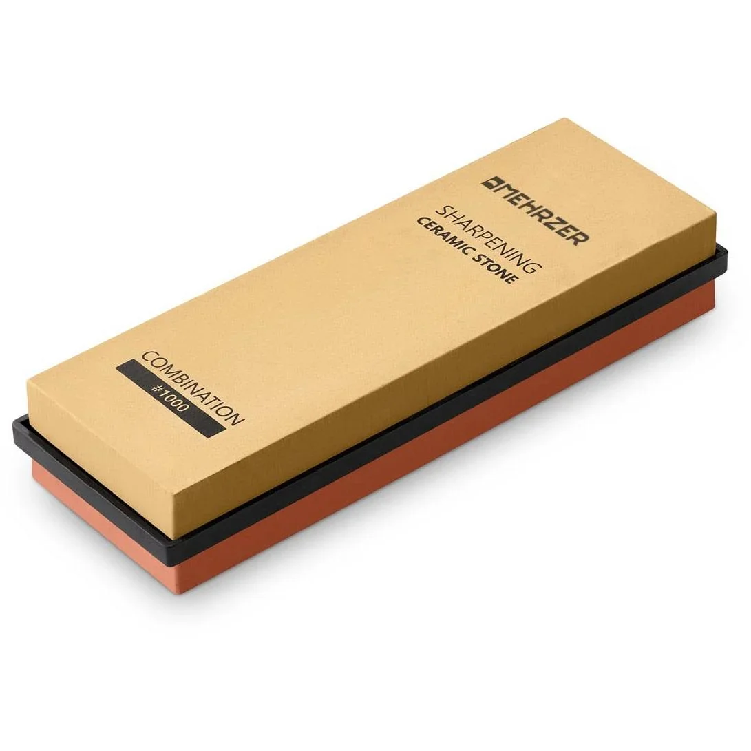 Mehrzer - Messerschärfstein-Set - 1000/3000er Körnung - Inkl. Schärfhilfen und Diamantstein - 2