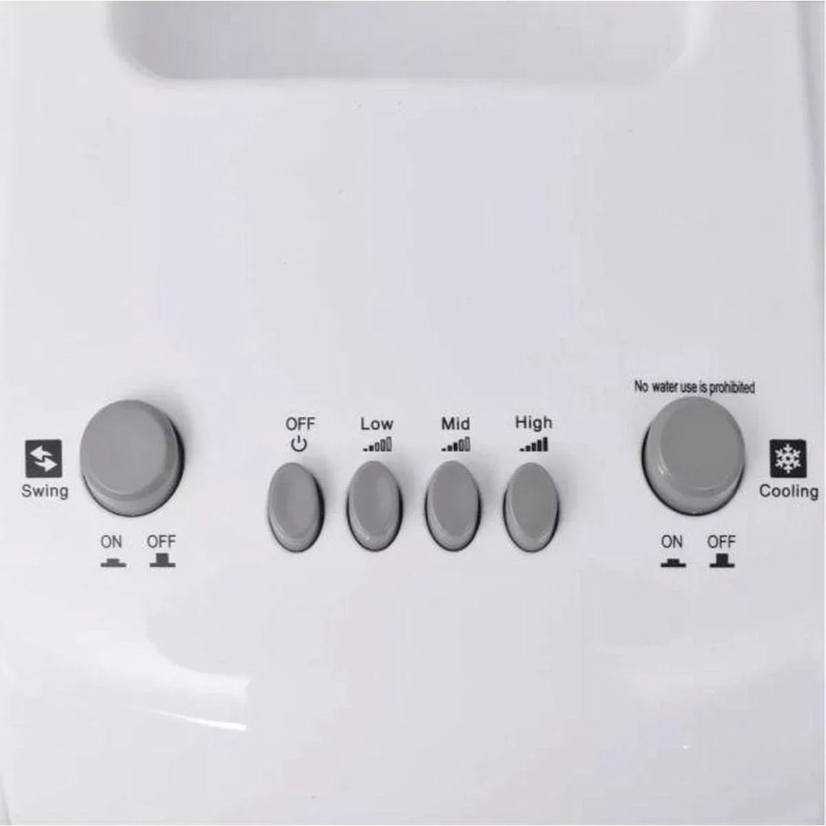 Excellent Electrics Aircooler - Luftkühler - 3.5L- 80 Watt - Pfeift leise - 3 Positionen - Mit Kühlelementen - 5