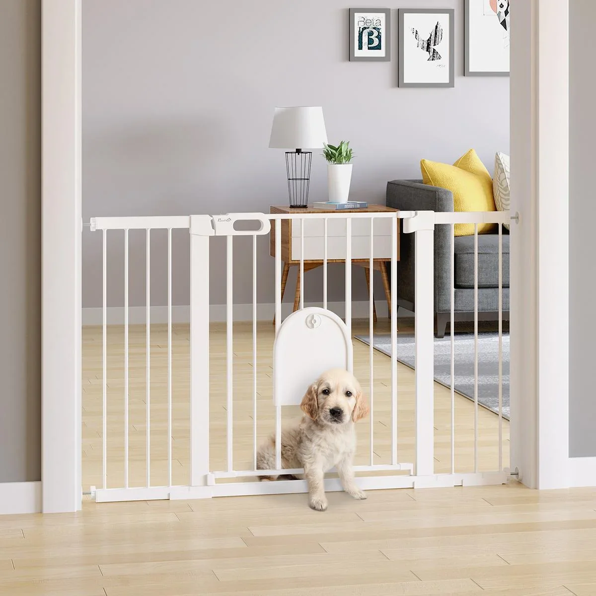 Hunde Absperrgitter 131 cm x 2 cm x 76 cm - 1