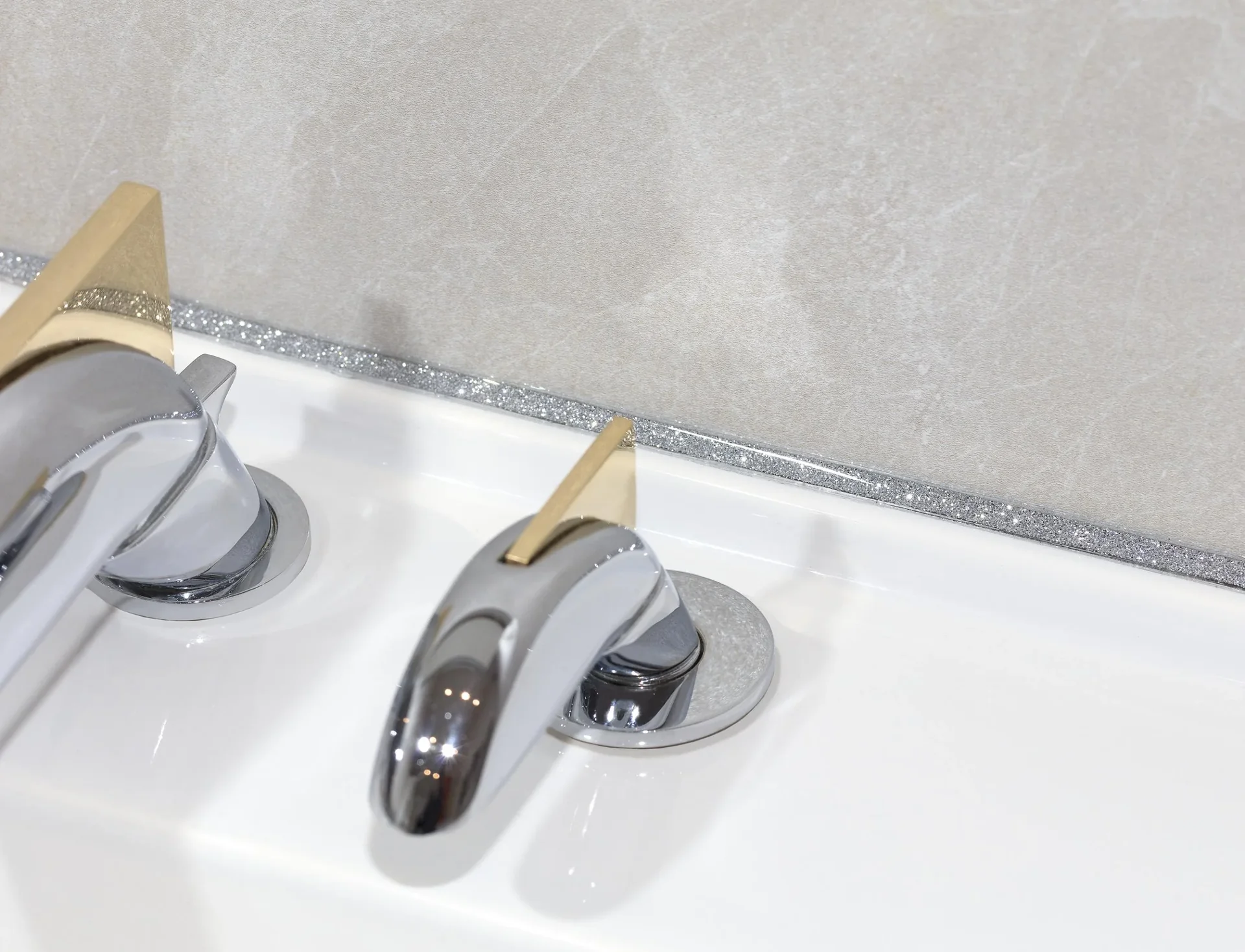 Keramikband transparent glitzer, 3 m - 1