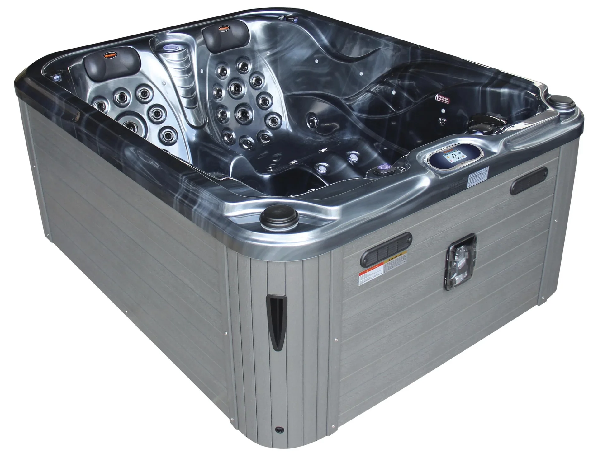 Whirlpool - Lanai schwarz mit Wasserfall - 3