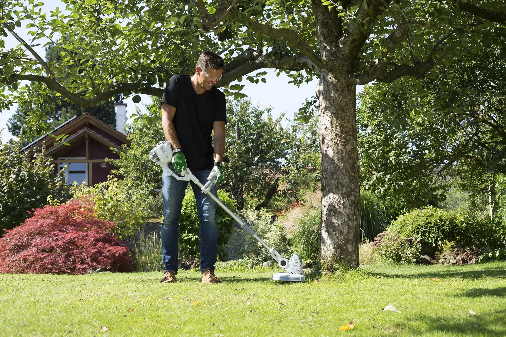 Set Akku-Rasentrimmer "GM ART 4030" + Akku, 40 Volt + Ladegerät - 0