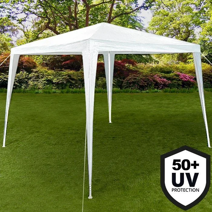 Pavillon Weiß 3x3m + UV-Schutz - 1