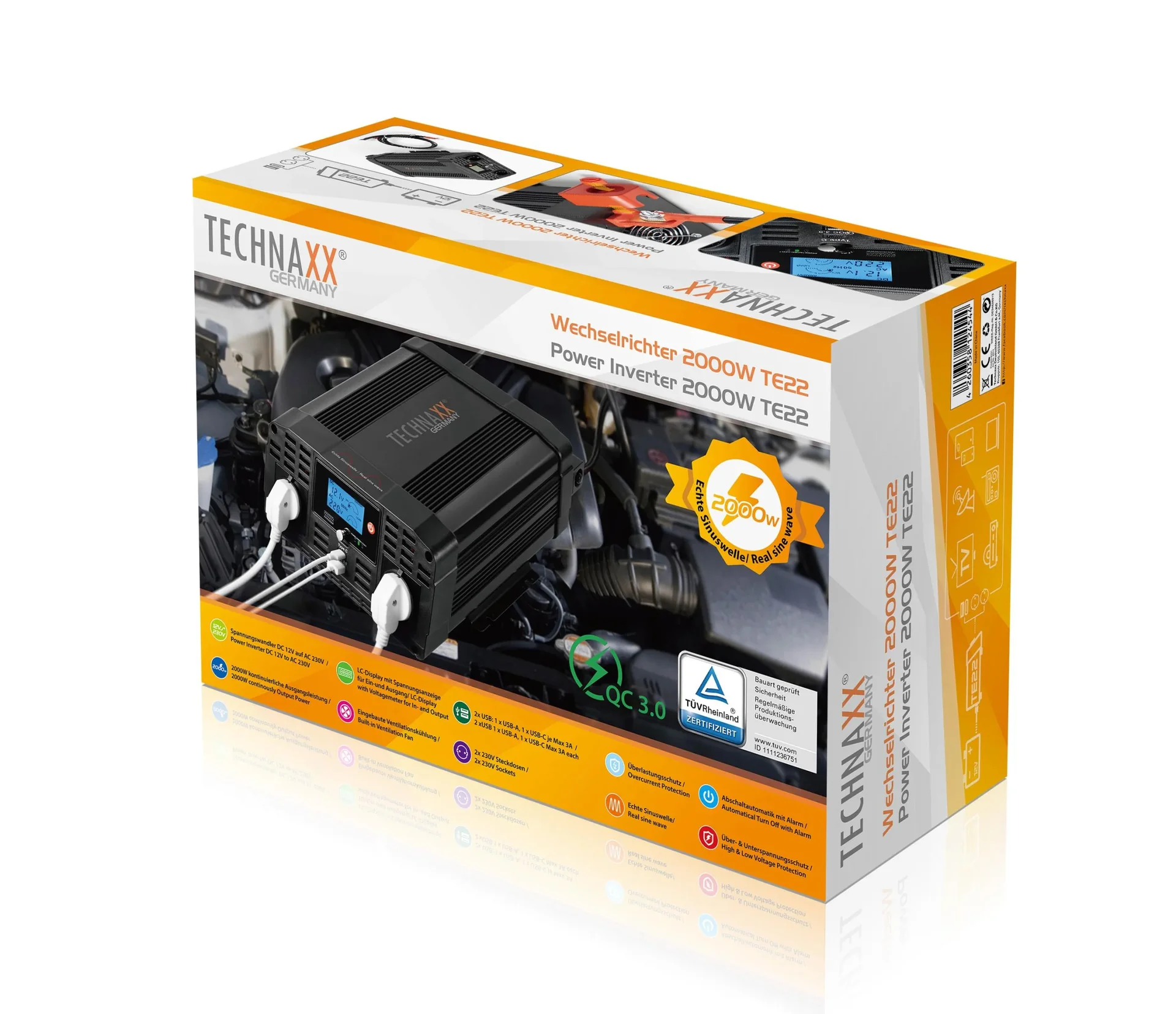 Wechselrichter, Sinus TE22, 2000 Watt - 5