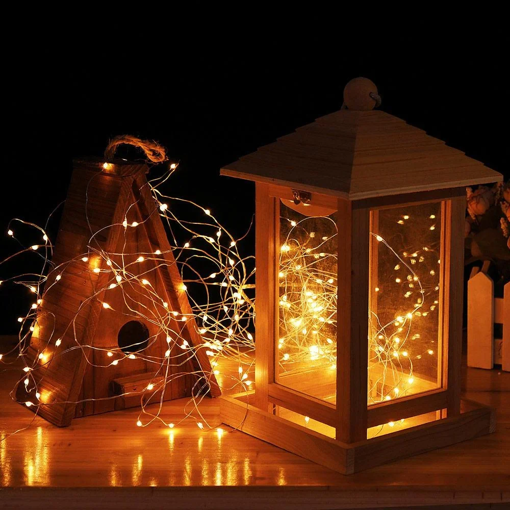 Silberdraht Weihnachten 200 LEDs Innen/Außen - 1