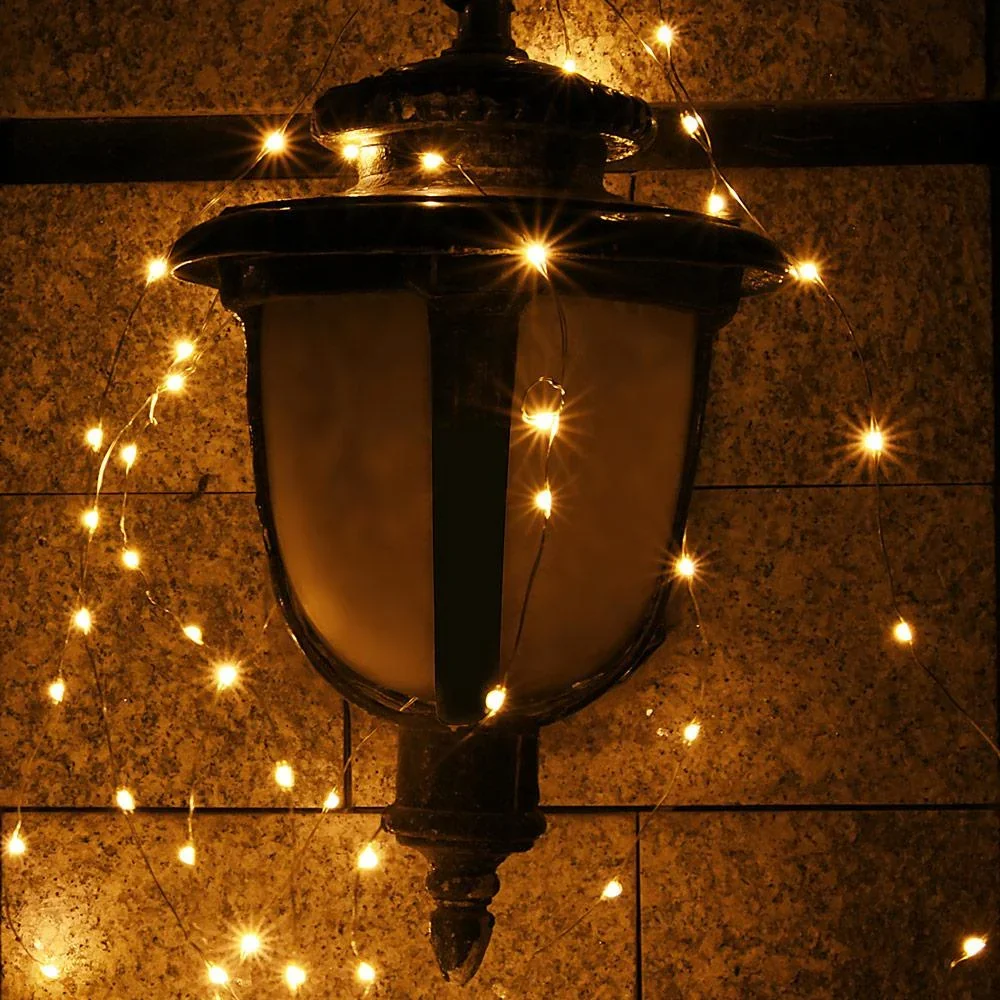 Silberdraht Weihnachten 200 LEDs Innen/Außen - 3