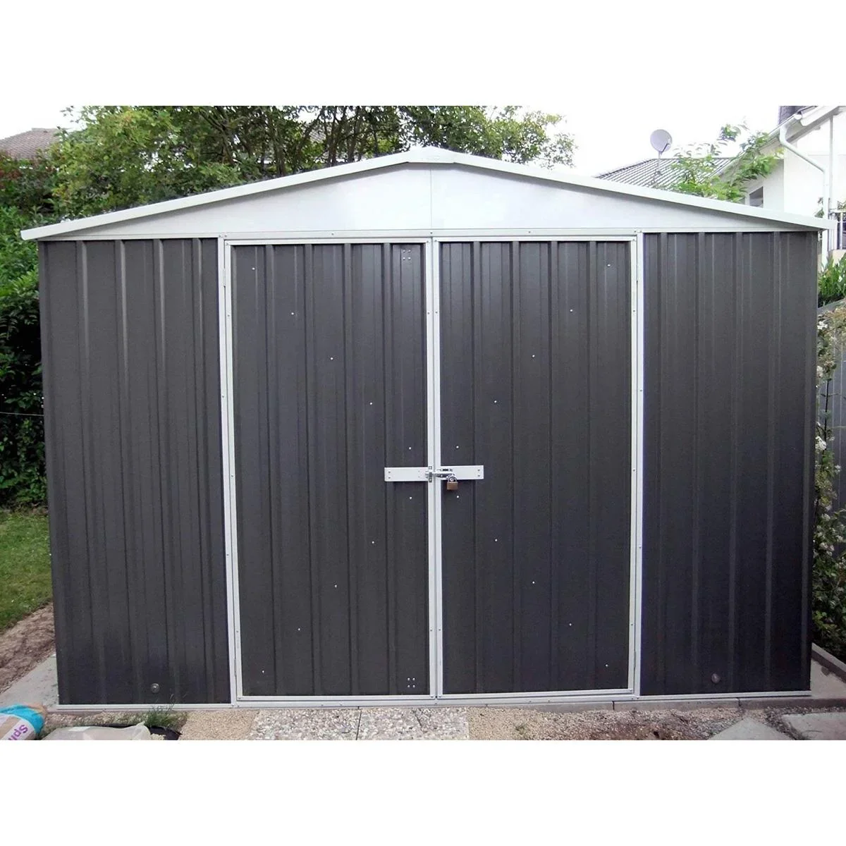 Absco Regent WG30292RK Metallschuppen - 300x292x206 cm - 4