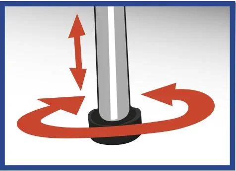 Tritt-Stufe mit Haltegriff, Chrom - 3