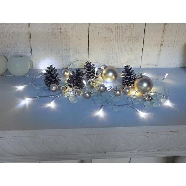 Vellight Weihnachtsbeleuchtung - 2m - 20 LEDs - Weiß - nur für Innenräume - 1