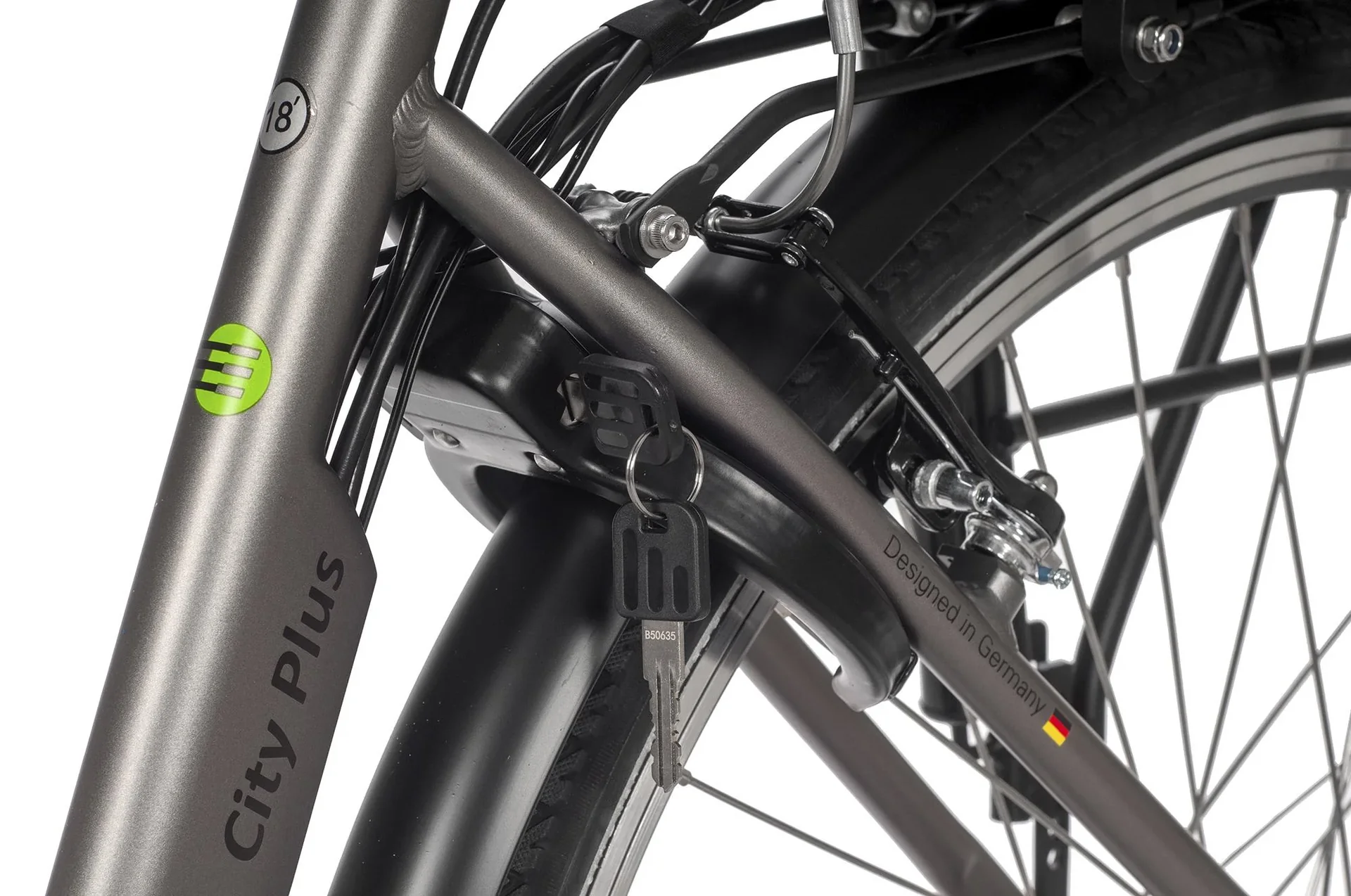 Unisex City E-Bike 28 Zoll, Rahmenhöhe 45 cm, 7-Gang Nabenschaltung, silberfarben, München - 1