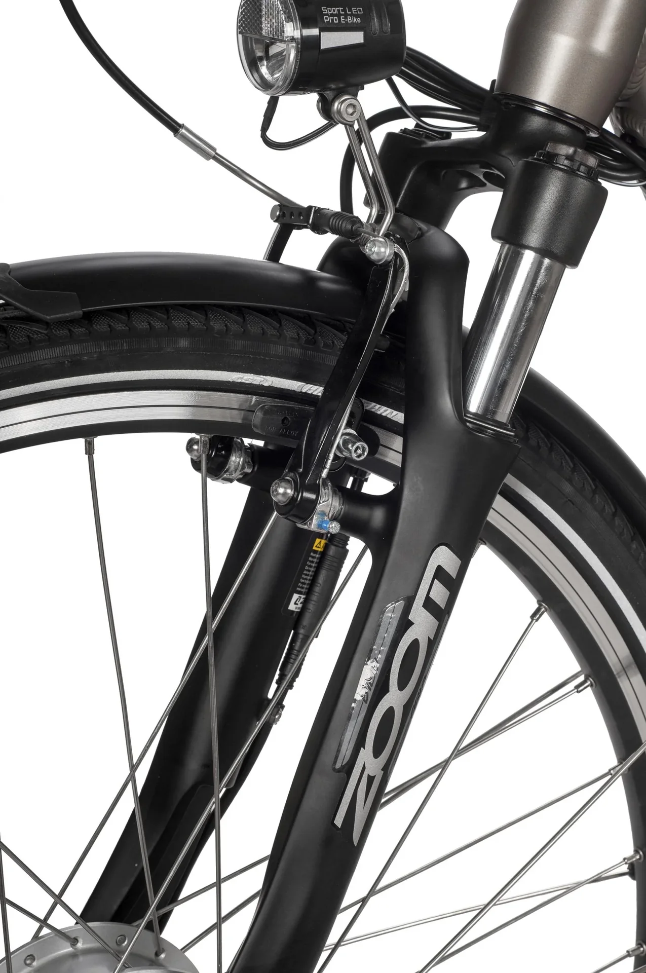 Unisex City E-Bike 28 Zoll, Rahmenhöhe 45 cm, 7-Gang Nabenschaltung, silberfarben, München - 2