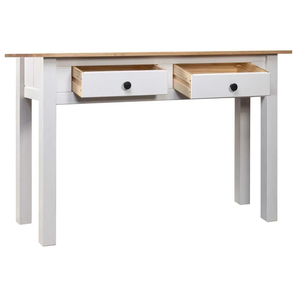 Wandtisch Panama Range 110x40x72 cm Kiefer massiv weiß - 1
