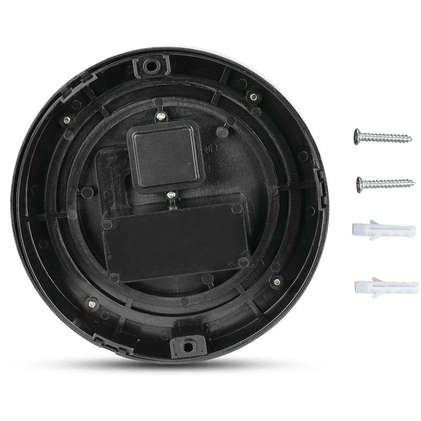VT-831 LED-Wandleuchte - 7W - 3000K - 400 Lumen - Schwarz - Rund - 0