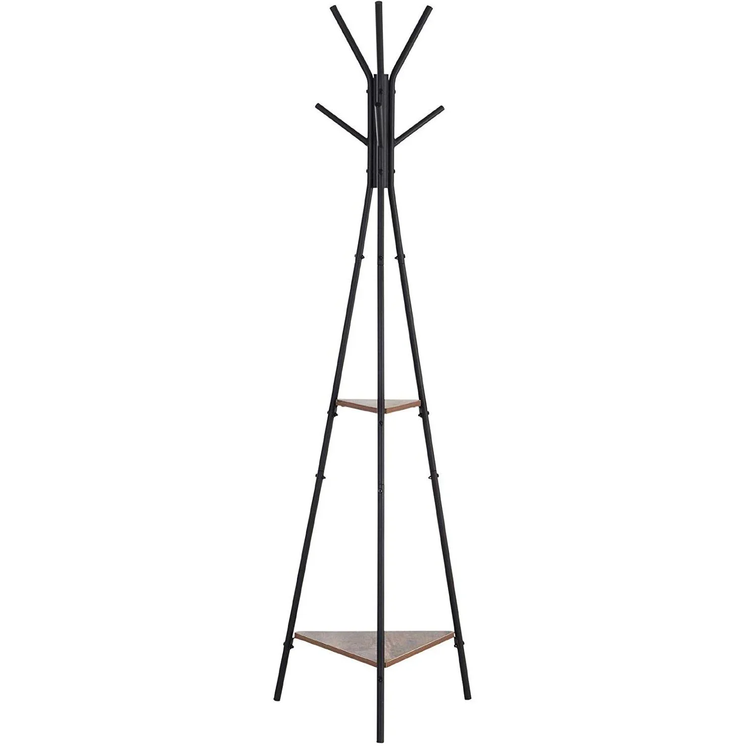 Kleiderständer mit 2 Ablagefächen - 1