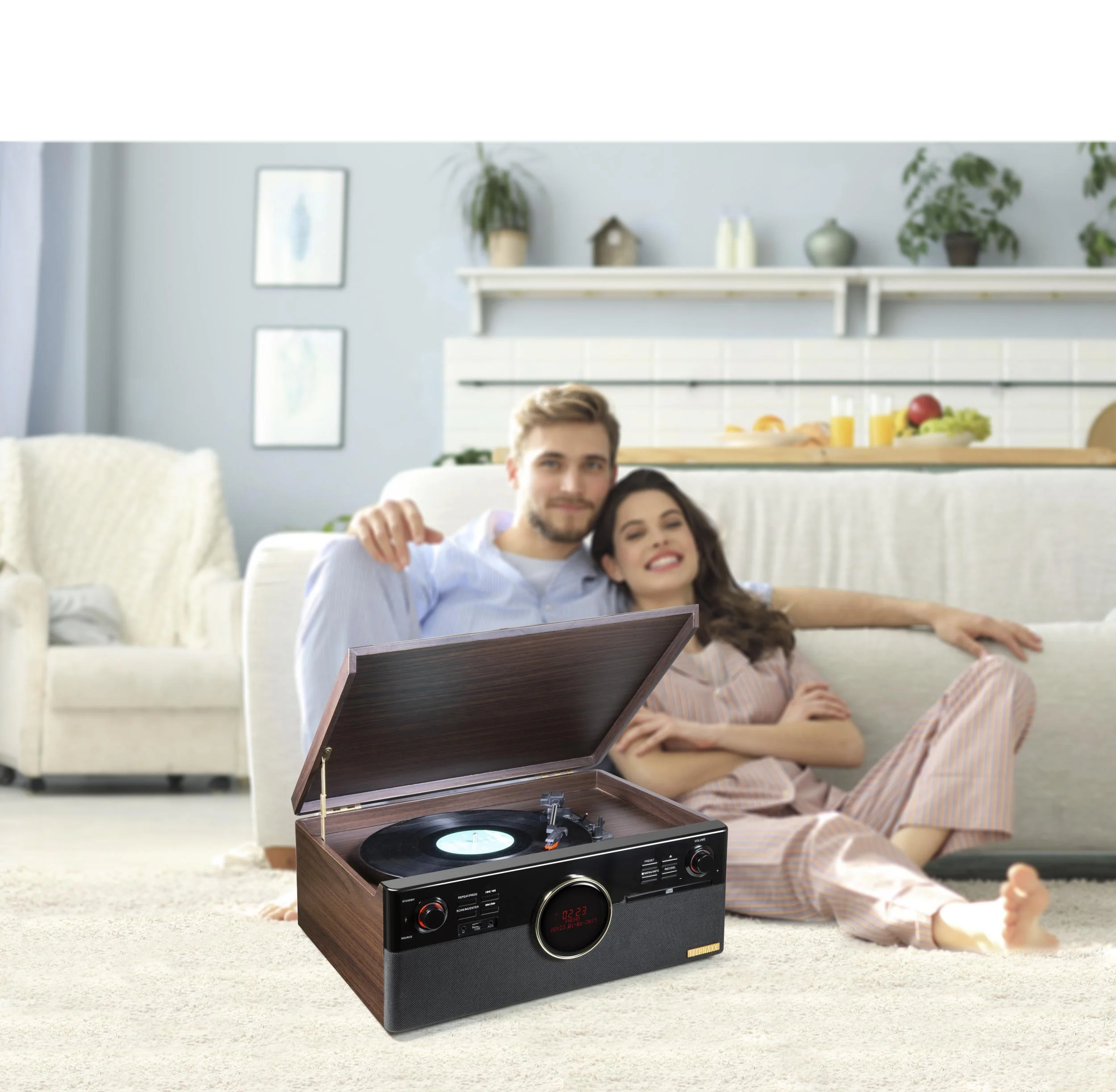 DAB Musikcenter mit Radio ,CD, Bluetooth, Plattenspieler und Digitalisierer - 0