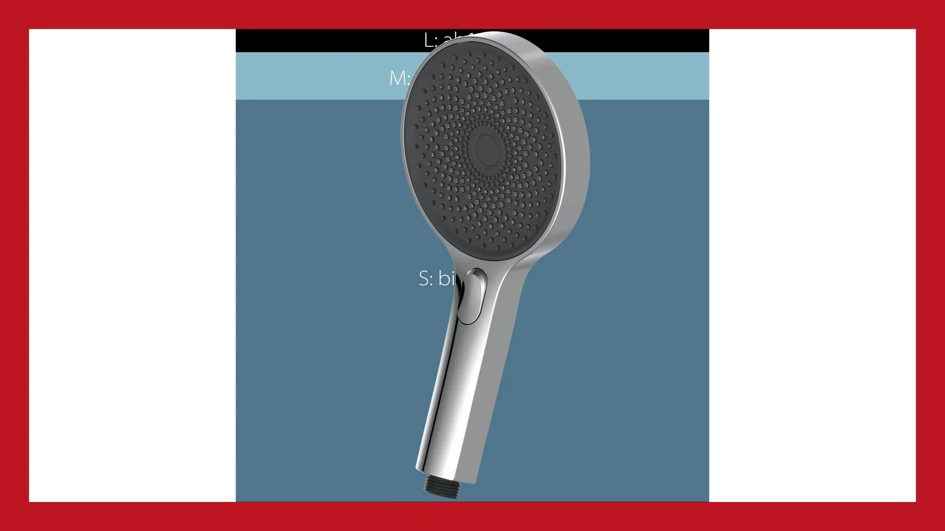 Handbrause "SAMOA RAIN", Chrom/ Anthrazit - 0