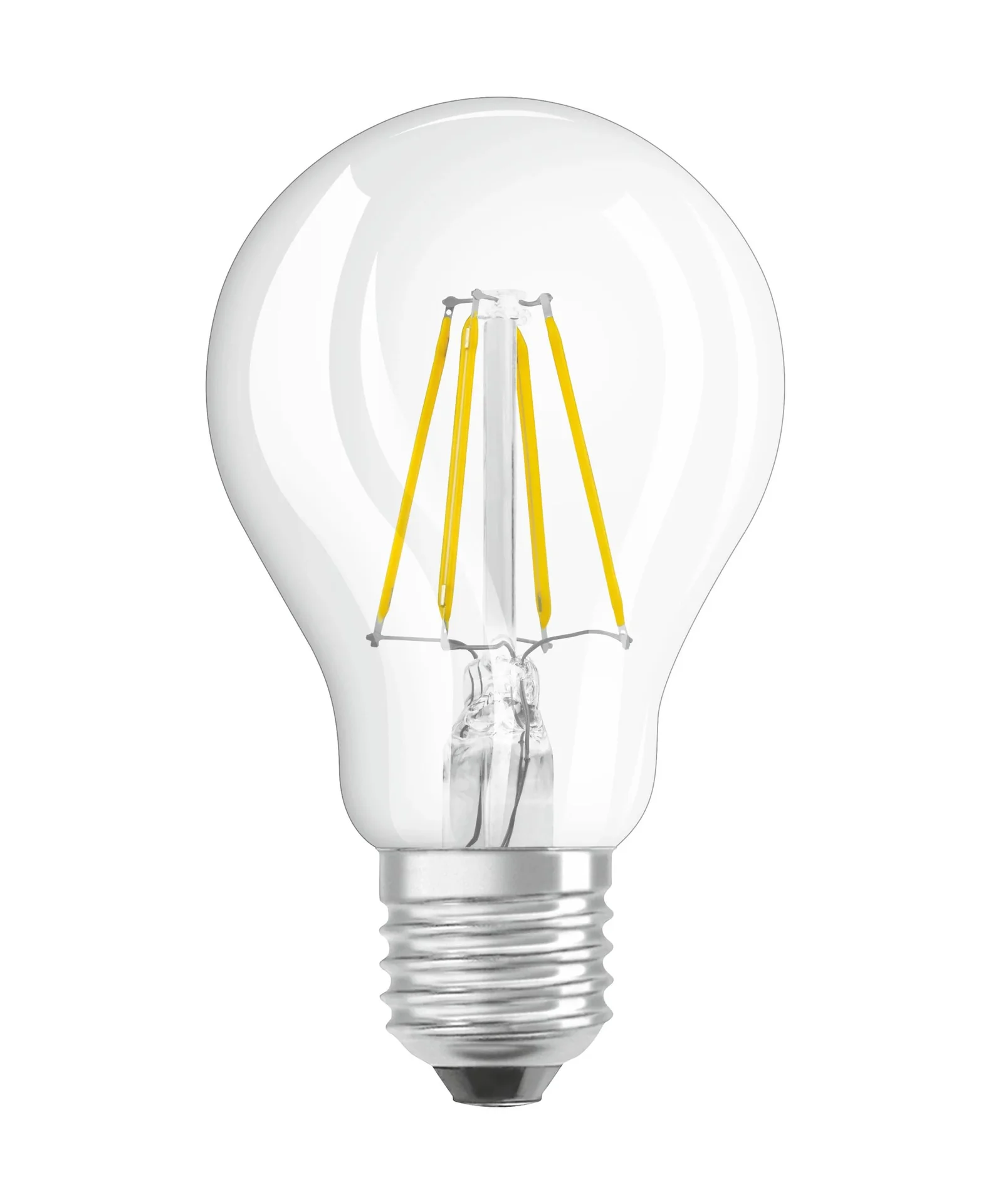 LED STAR FILAMENT Lampe mit 4 Watt, E27, kaltweiß, klar - 0