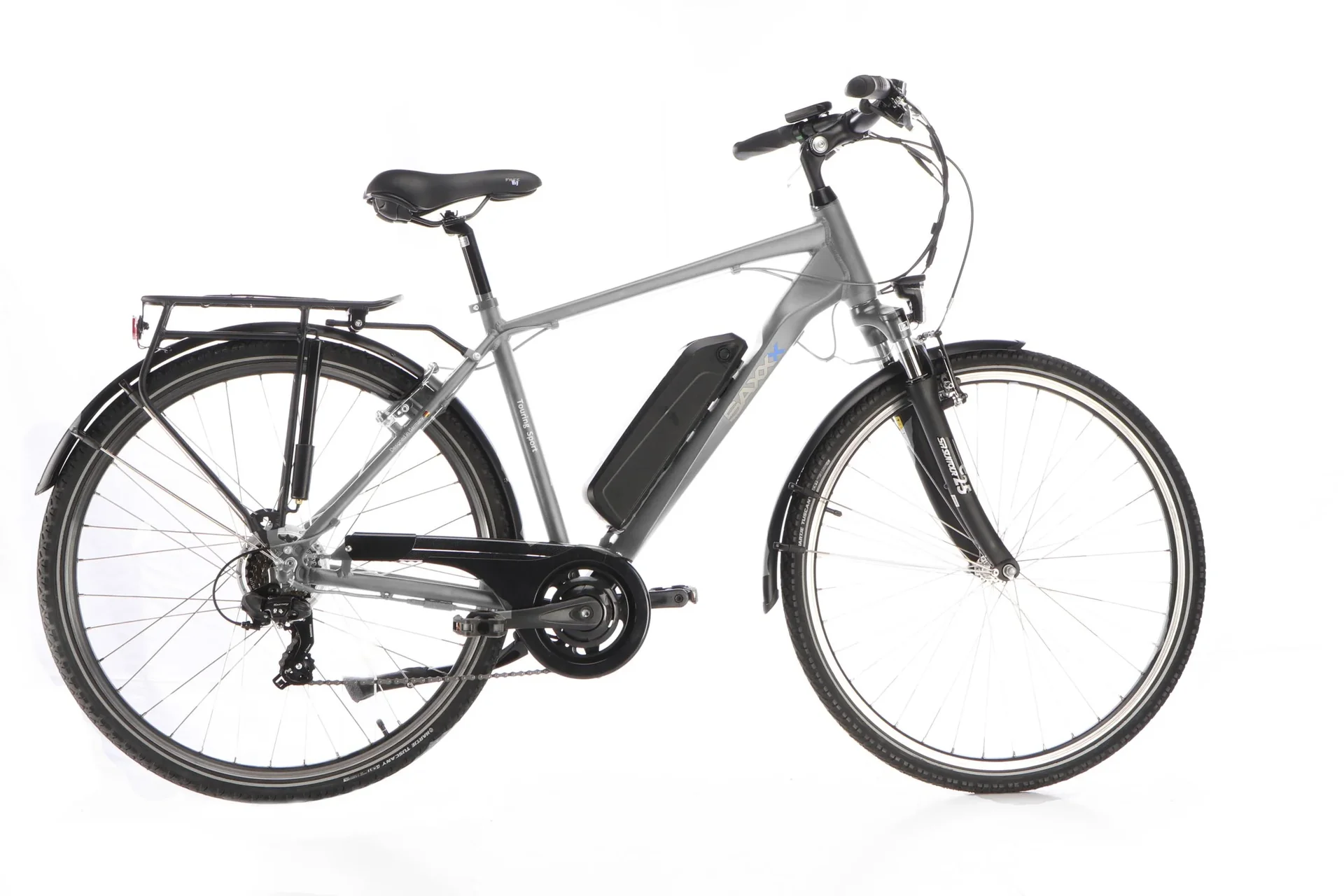 Herren Trekking E-Bike, 28 Zoll, Rahmenhöhe 50 cm, 7-Gang Kettenschaltung, Silber matt, Eifel - 8