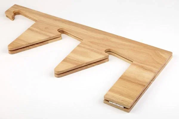 Buffetgestell 3-stufig, geeignet für runde und rechteckige Körbe, platzsparend zusammenklappbar - 1