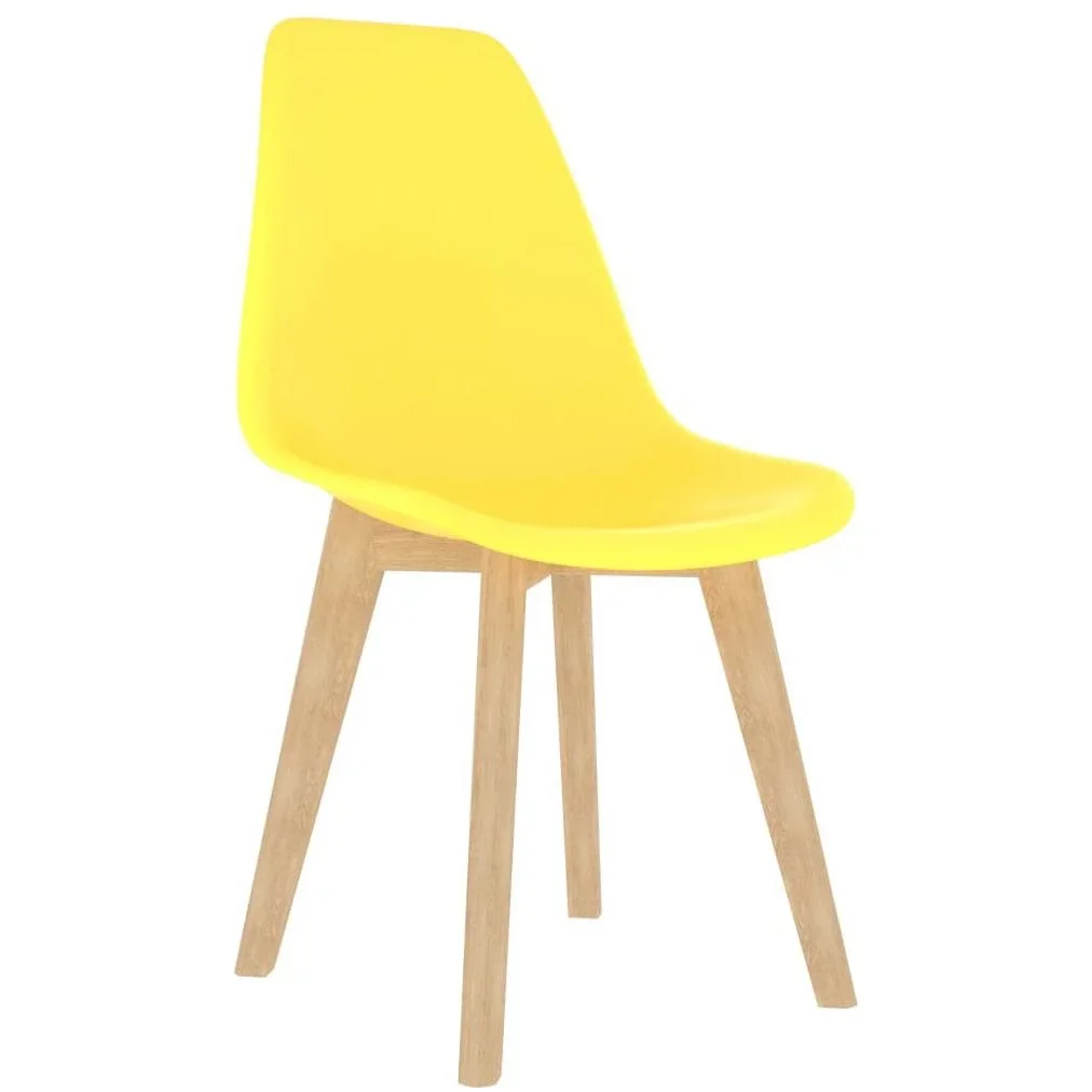 Esszimmerstühle 2-Sitzer Kunststoff gelb - 2