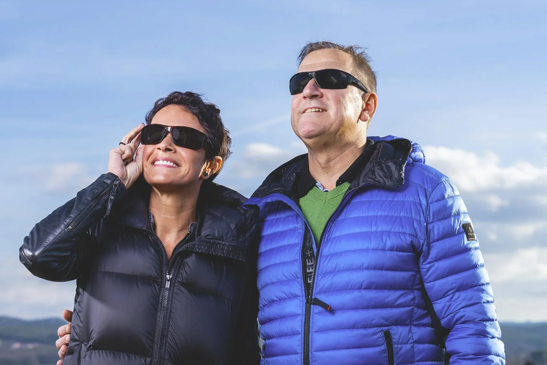 Polarisierte Sonnenbrille, 3er-Set, "HD Polar View", 2 x Schwarz + 1 x Braun/ Hornoptik - 3