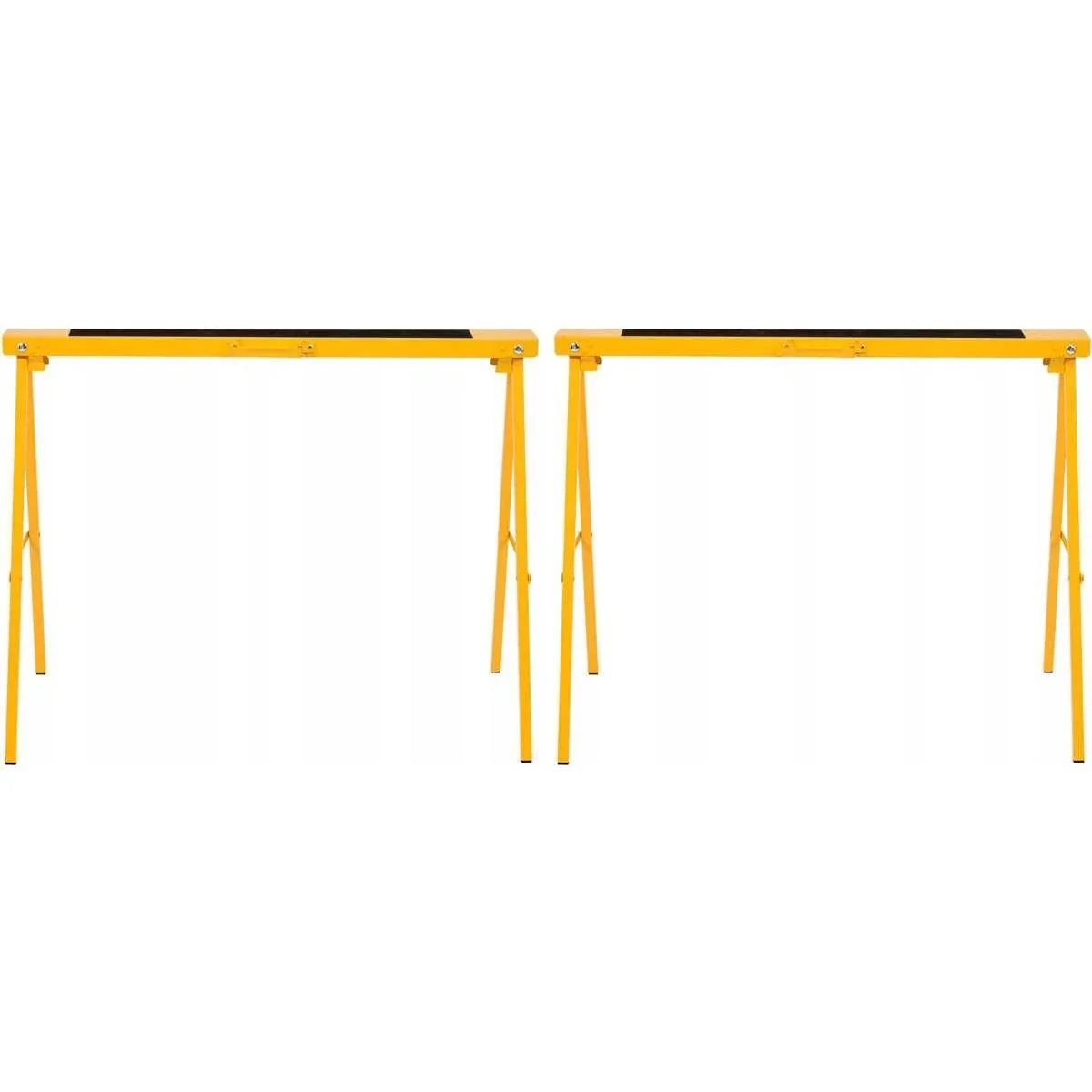 Satz mit 2 zusammenklappbaren Böcken - max 200kg - rutschfest - 1