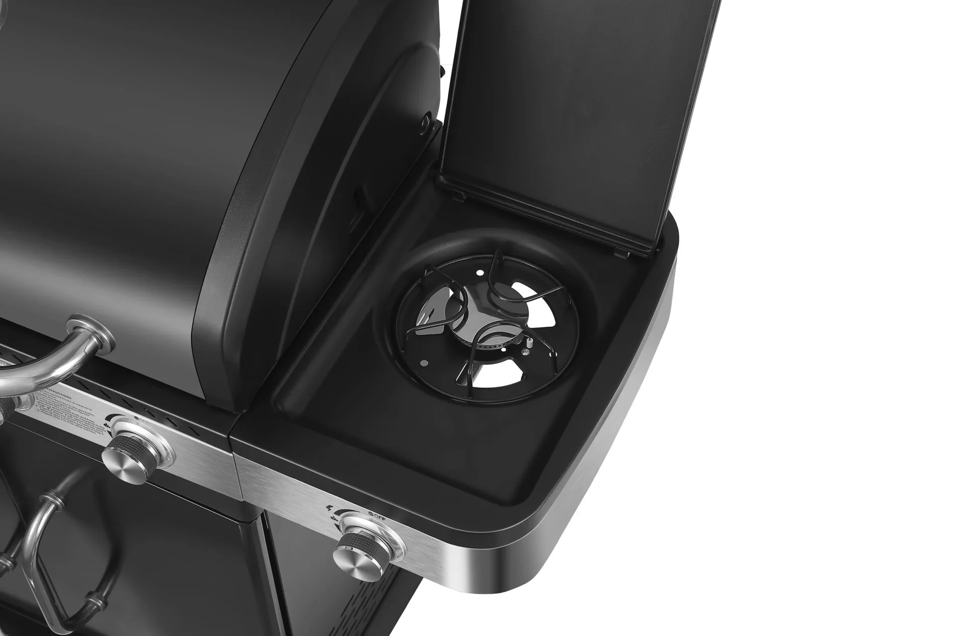 Gasgrill / Grillwagen Burlington 4 Hauptbrenner +1 Seitenbrenner, Grillfäche 70 x 42 cm - 2