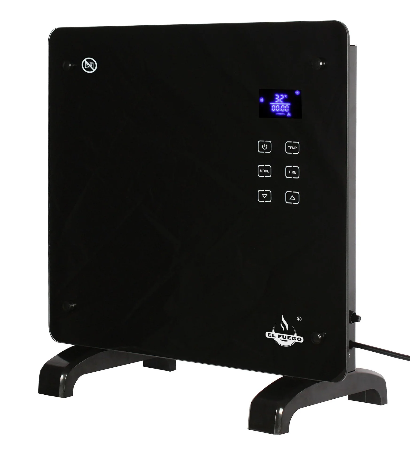 Glaskonvektor, schwarz, 1000 W - 8