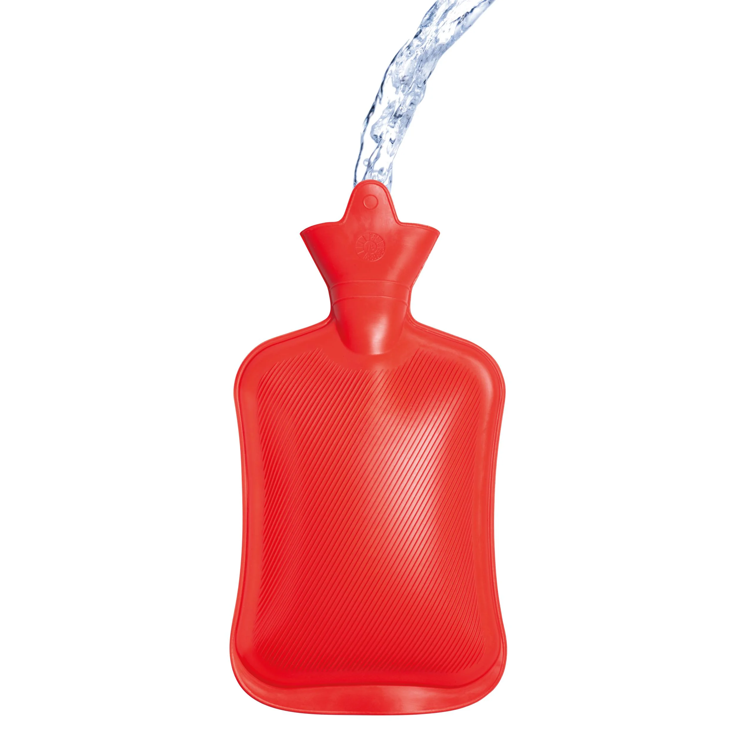 Wärmflasche, Schraubverschluss, 2 Liter, Rot - 0