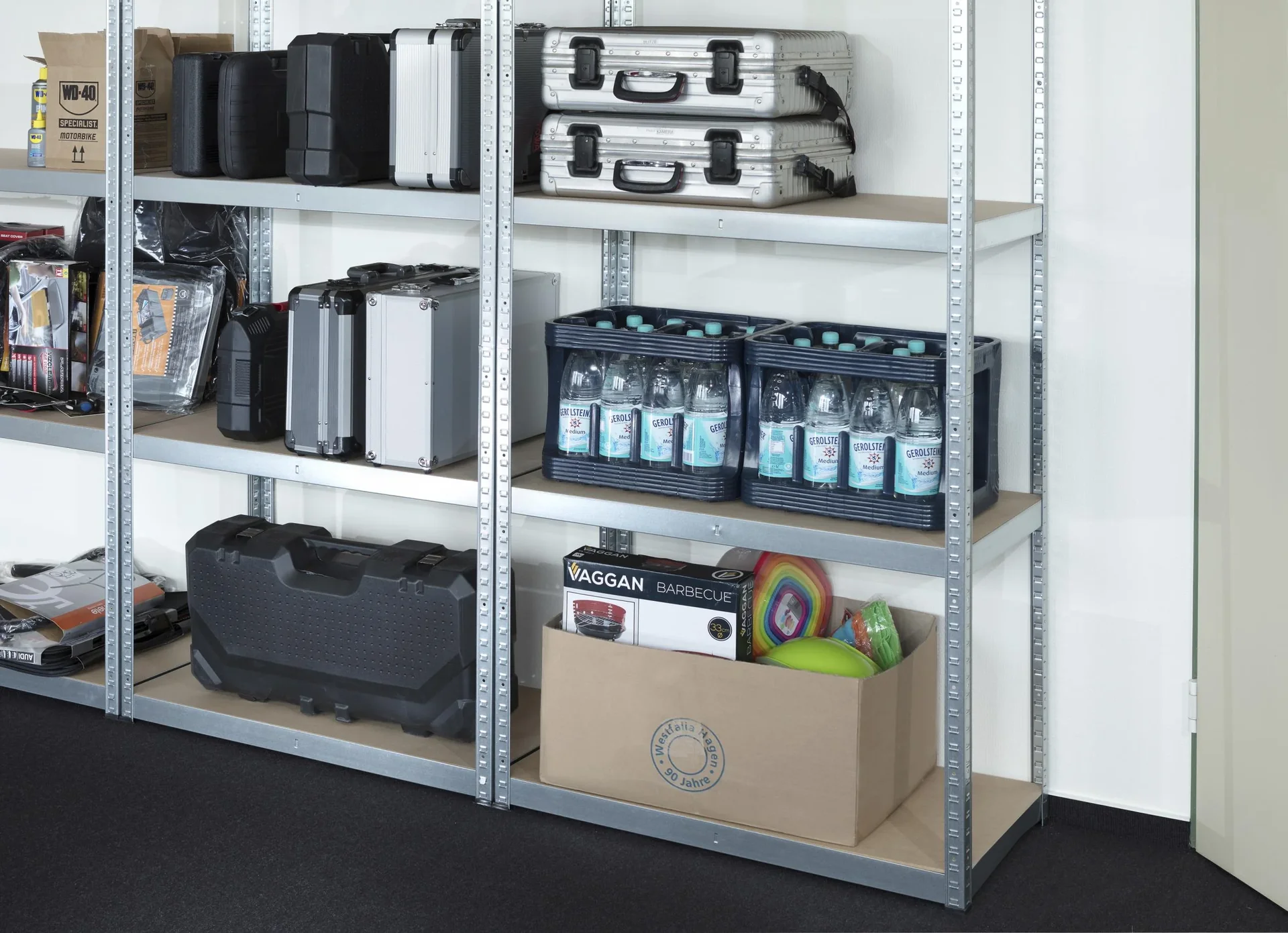 Schwerlastregal, 875 kg Tragkraft, 180 x 90 x 40 cm - 2