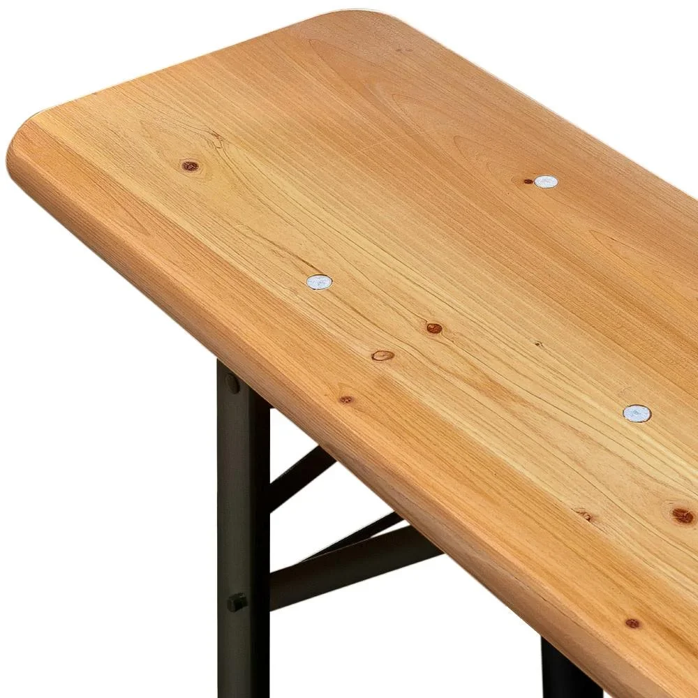 Biertisch und Bank - Holz 1,7m - 5