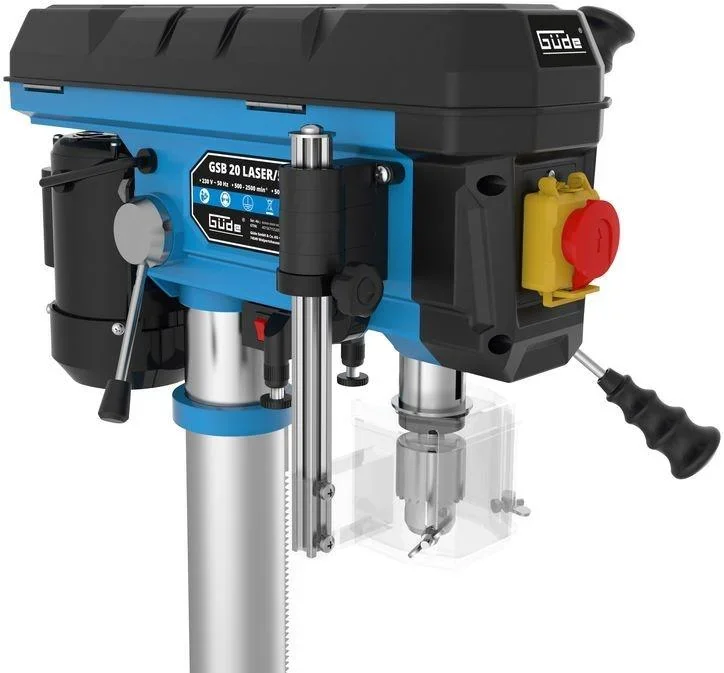 Säulenbohrmaschine Xtra Long GSB 20 mit Laser und Neigung 500W mit Schnellspannfutter B16 - 1-16 mm - 3