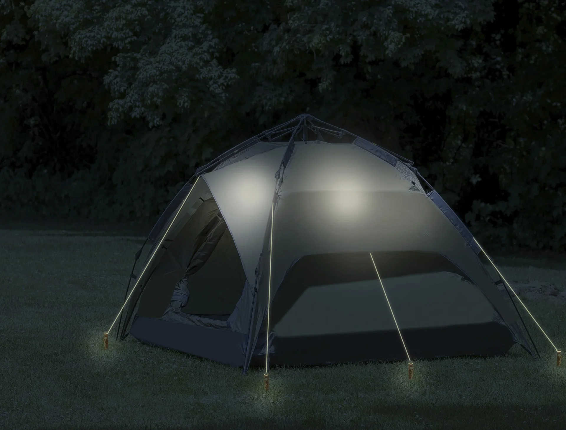 Abspannseile reflektierend, 4 mm, 4 m Länge, 4 Stück - 4