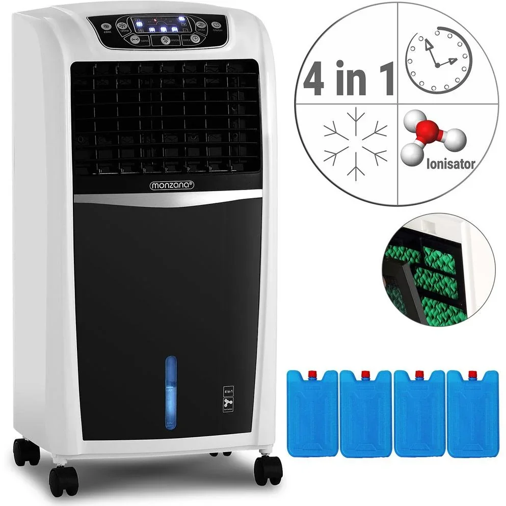 Mobiles Klimagerät - 8L - Weiß-Schwarz - 1