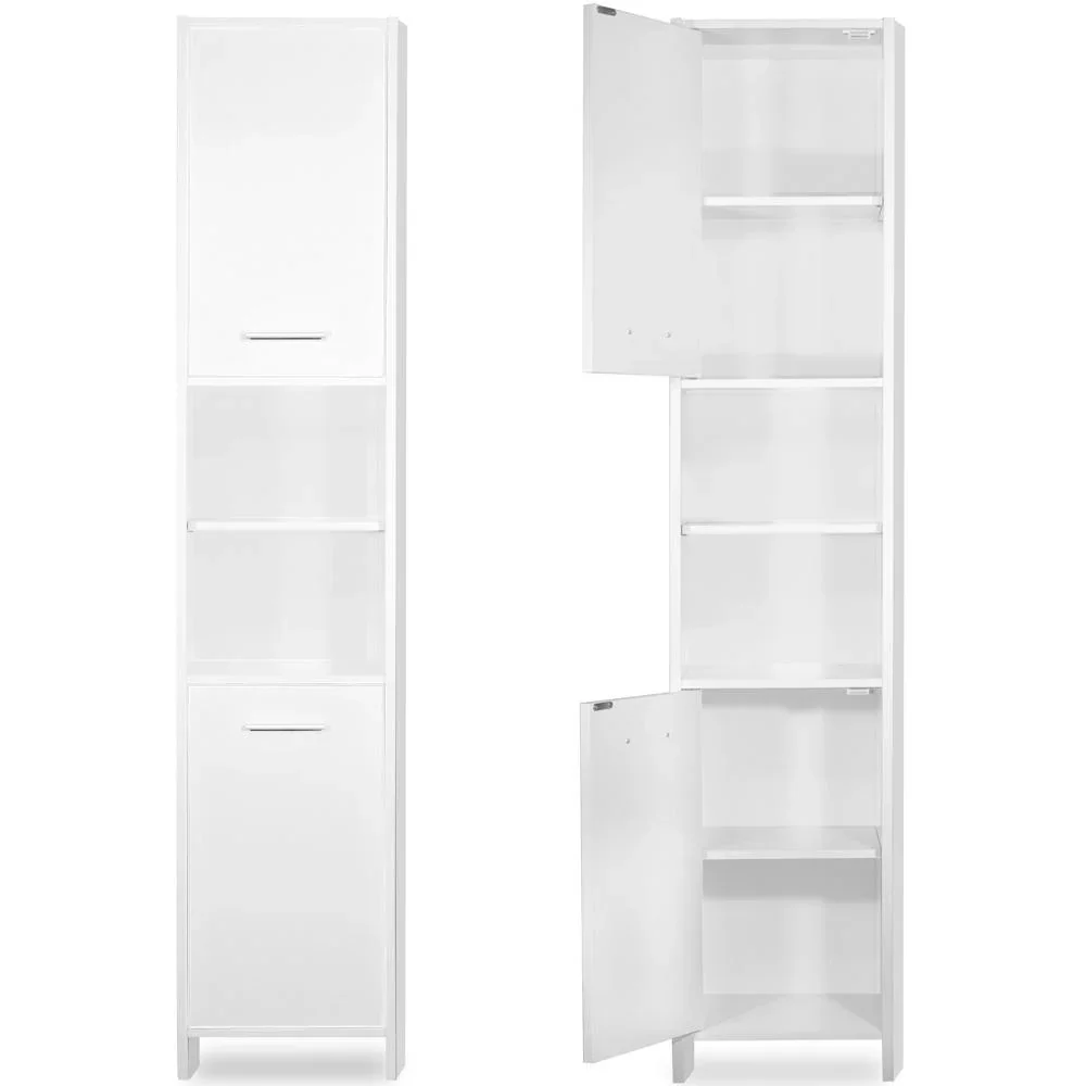 Badezimmerschrank mit verstellbaren Regalen 185 x 30 x 30 cm - 3