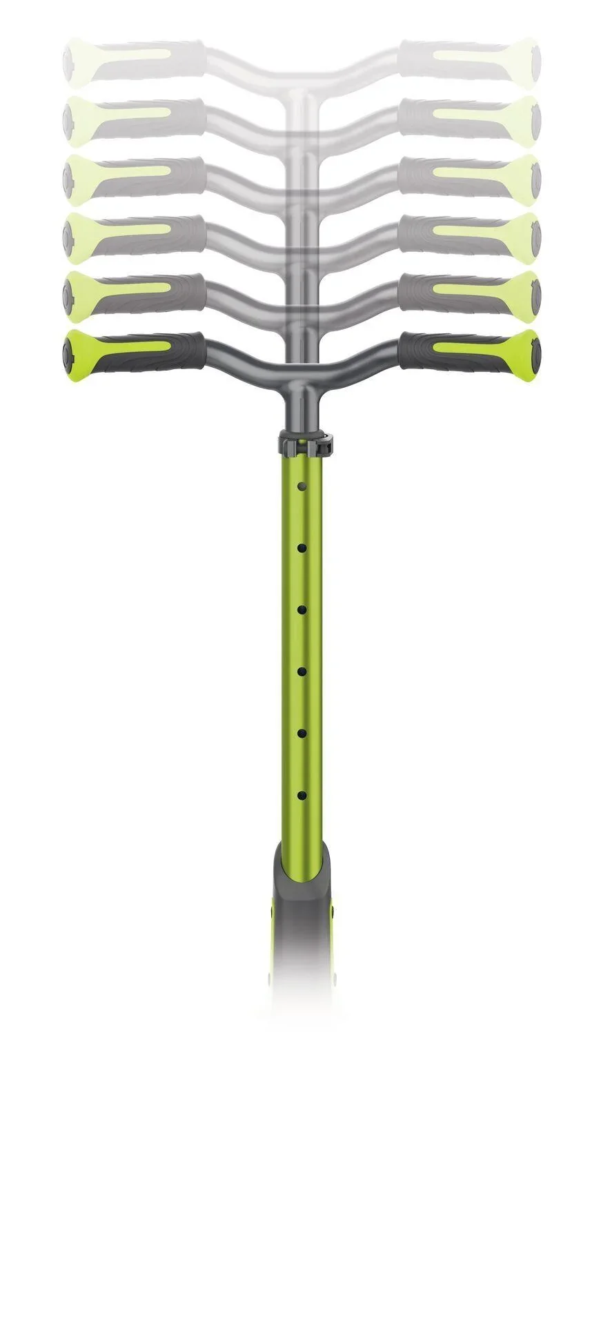 ULTIMUM   Tretroller Kinder Erwachsene, 125/90 mm extra breit, ABEC 7, 3-rädrig, höhenverstellbar, lime grün - 9