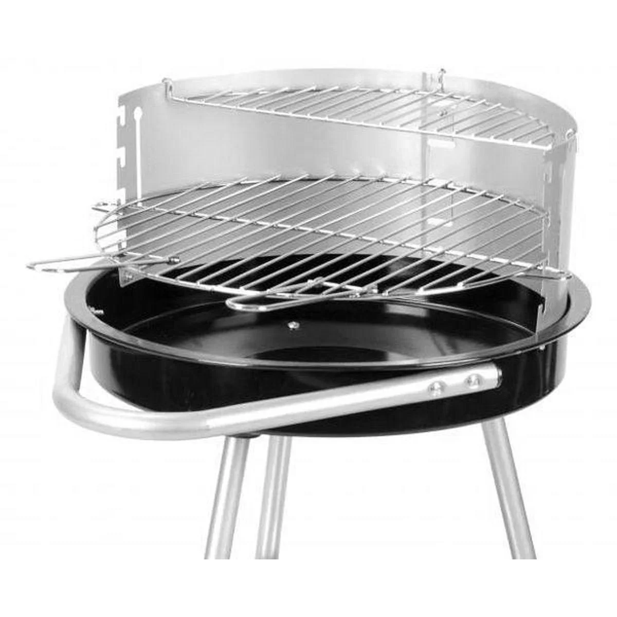 BBQ Holzkohlegrill - Grillfläche Ø47 cm - Halb offen - 0
