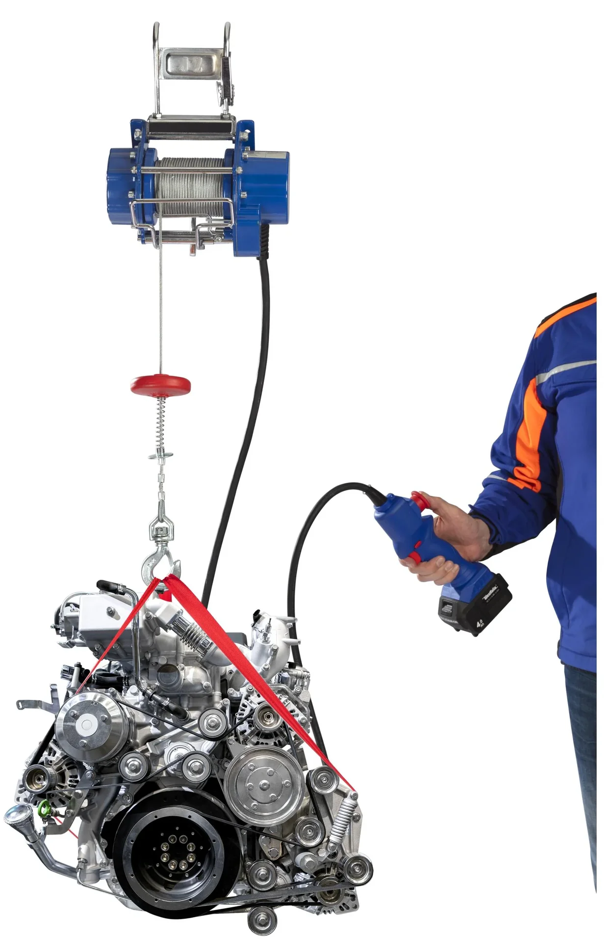 18V Seilhebezug WS18 inklusive Akku 4,0 Ah und Ladegerät - 7